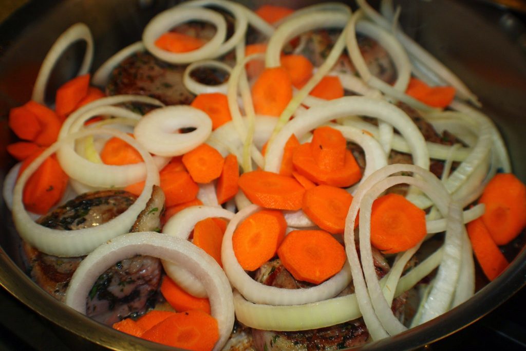 Add Vegetables to the pan. 