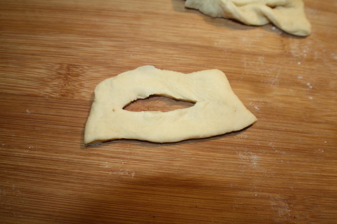 Roll the Grebble dough out. 