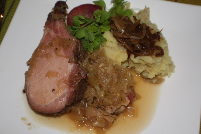 Kassler RIpchen with Sauerkraut