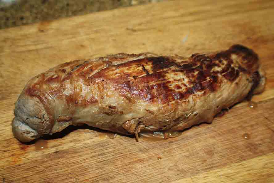 Pork Sauerbraten ready to slice 