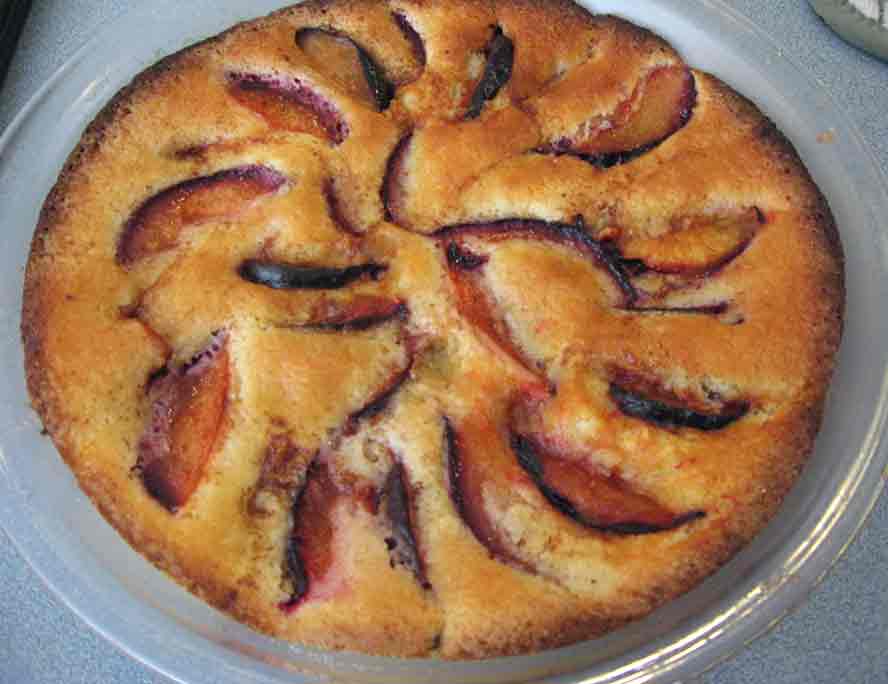 baked-plum-cake-round