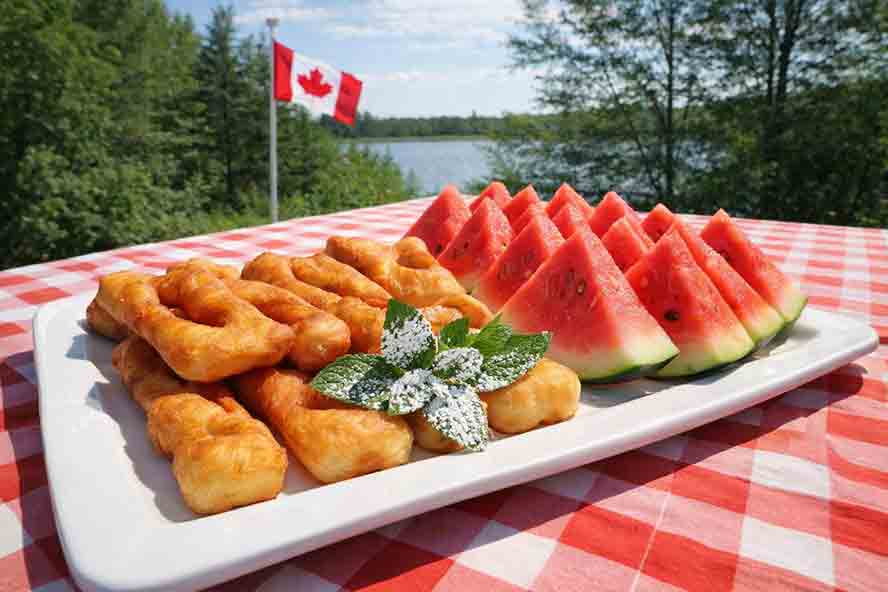 Roll Kuchen and Watermelon