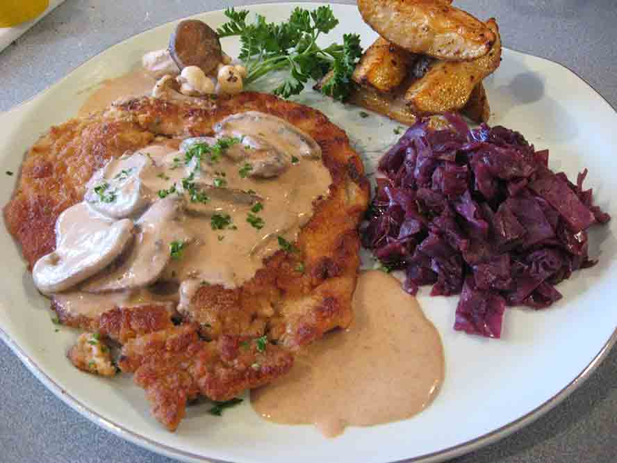 Display Jaegerschnitzel