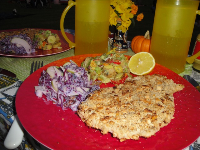 pretzel-schnitzel-hero Schnitzel breaded with crushed pretzel crumbs.