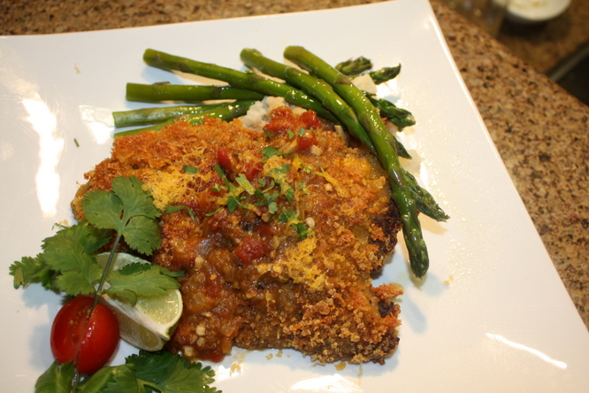 southwest-schnoitzel-hero Southwest Schnitzel breaded with crushed tortilla chips.