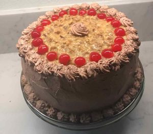 German Chocolate Cake with Frosting