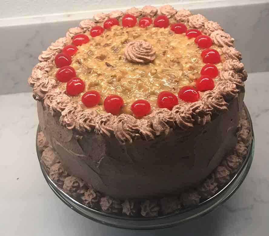 German Chocolate Cake with Frosting